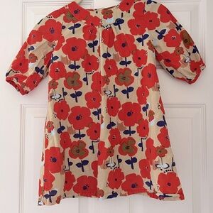 NEXT girls dress, size 4-5 yrs, long sleeve, lined shift dress. Floral pattern